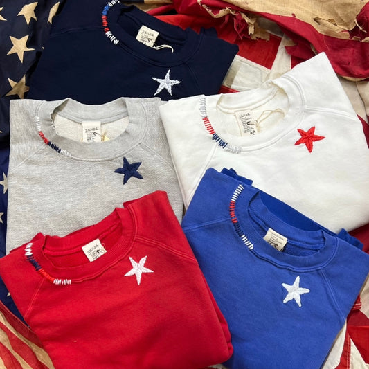 July Fourth Star Sweatshirt(5 Colors)