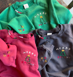 Merry & Bright Sweatshirt (8Colors)