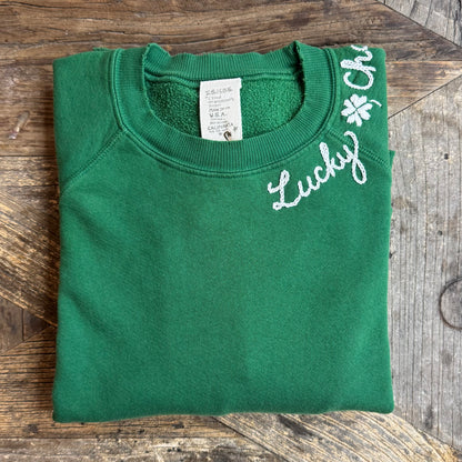 (Choose Your Own Wording)🍀Sweatshirt(4 Colors)