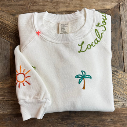 ALLOVER SUMMER LOGO SWEATS -Customize Your Embroidery Wording(12 Colors)
