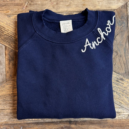 ZION NAVY WITH CUSTOM HAND EMBROIDERY