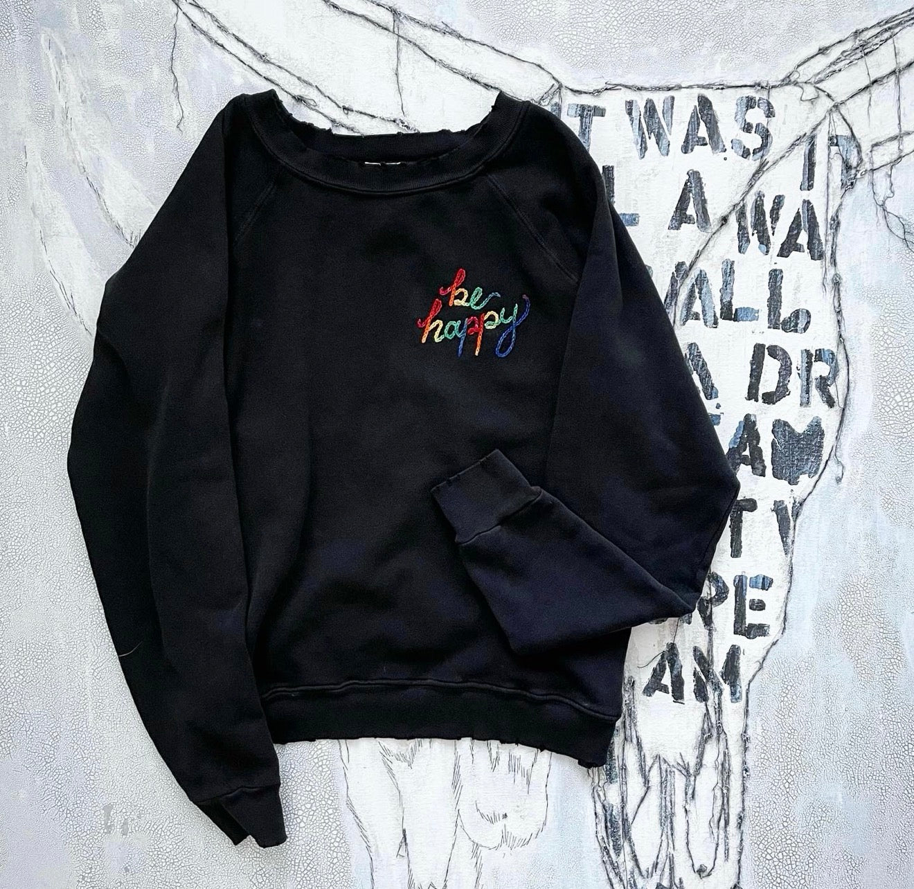 be happy rainbow Sweatshirts  (20 Colors)