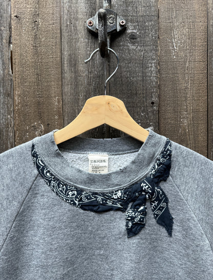 VINTAGE SHORTY/LONG SLEEVE SWEATSHIRT WITH  BANDANA