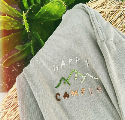 Happy Camper Boyfriend Tee(3Colors)