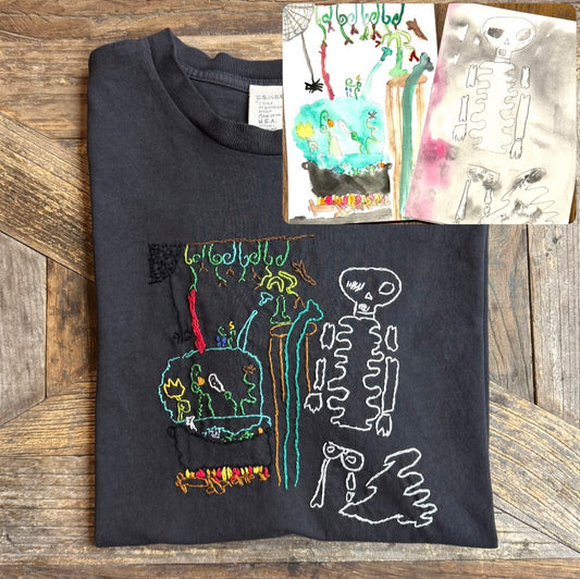 Translate Your Design into Embroidery Unisex Tshirt (Letter Size 8.5 X11)