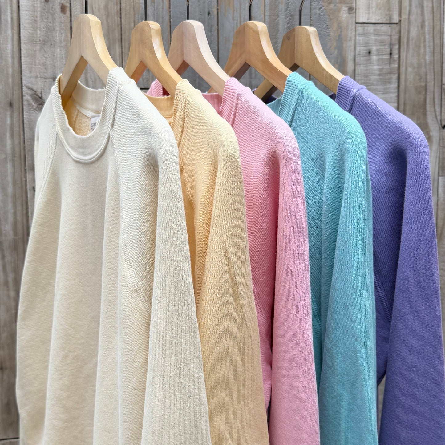 PASTEL SWEATS WITH CUSTOM HAND EMBROIDERY (7 colors)