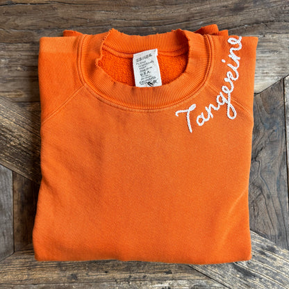 CUT & SEW COLOR WARM COLOR SWEATS WITH CUSTOM HAND EMBROIDERY (11 Colors)
