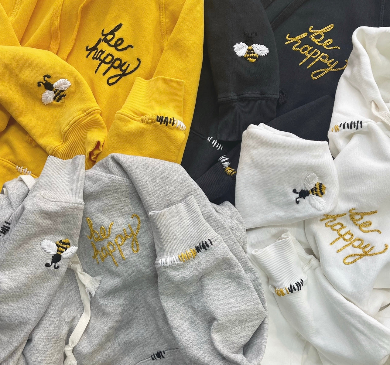 Bee best sale happy hoodie