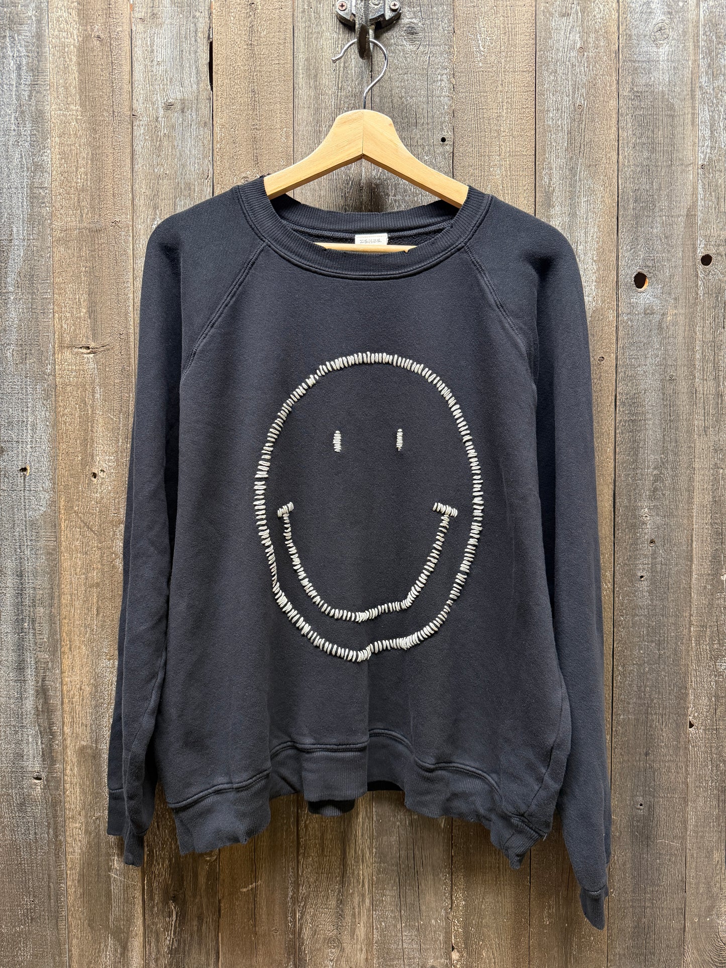 Big Smiley Hand Embroidered Sweatshirts (18 Colors)