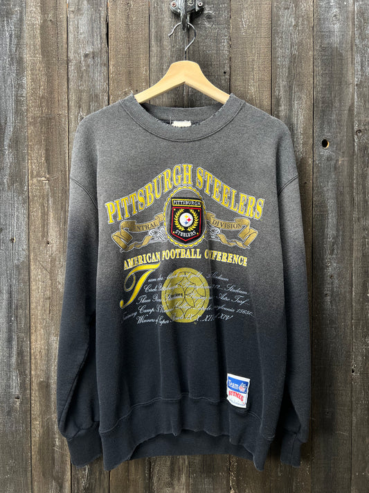 Vintage Pittsburgh Steelers Sweatshirt - M/L-Customize Your Embroidery Wording