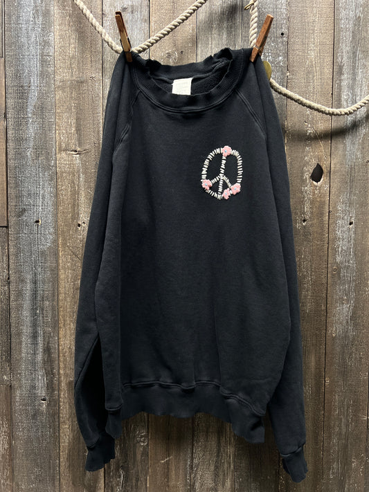 Mini Peace with Mini Flower Patches Mojave Sweatshirts (4Colors)