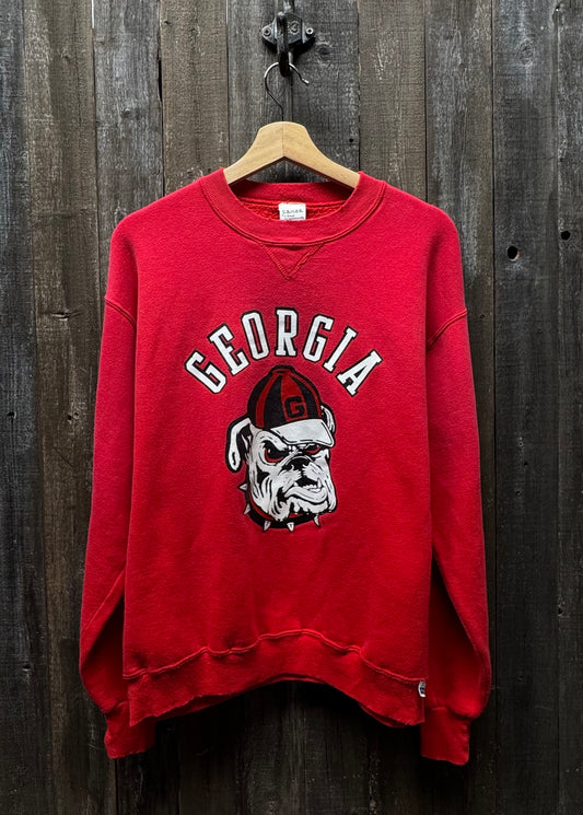 Vintage Georgia Sweatshirt -M-Customize Your Embroidery Wording
