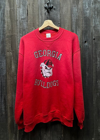 Vintage Georgia Sweatshirt -L-Customize Your Embroidery Wording