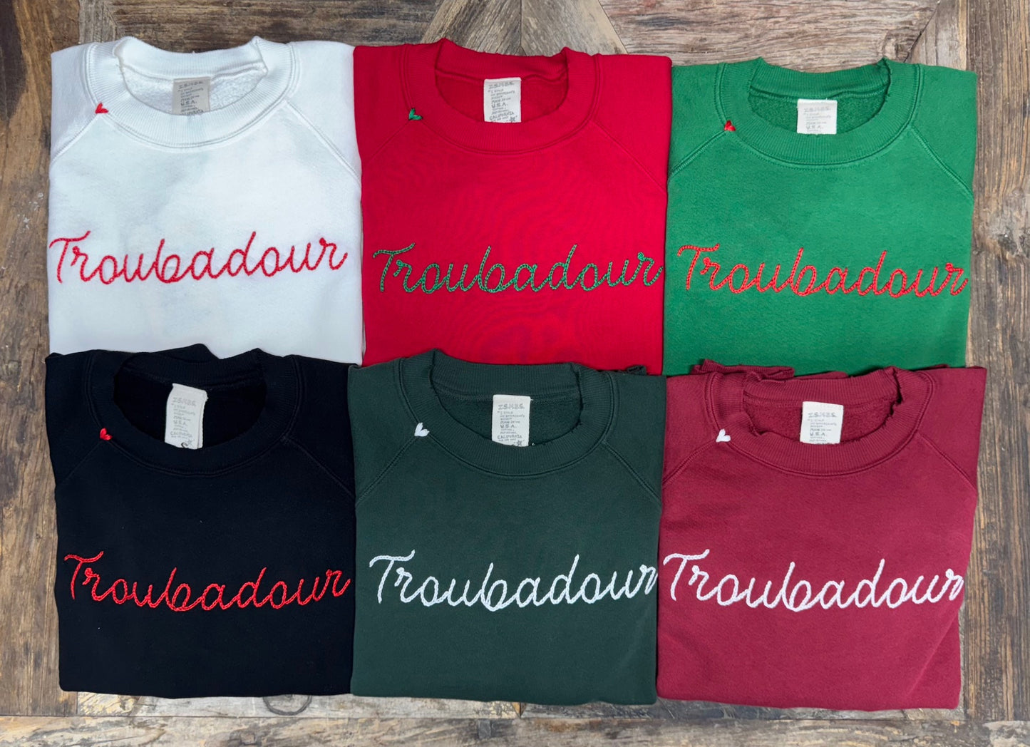 Merry Embroidery Sweatshirt(7 Colors)