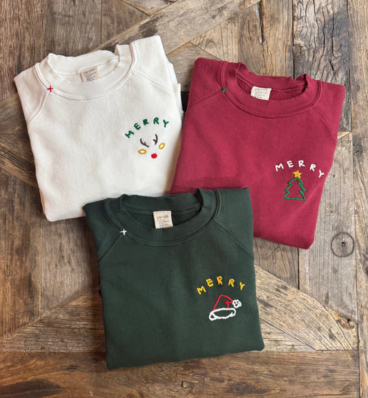 CHRISTMAS CUSTOM WORDING & SYMBOL ON CHEST (7 Colors)