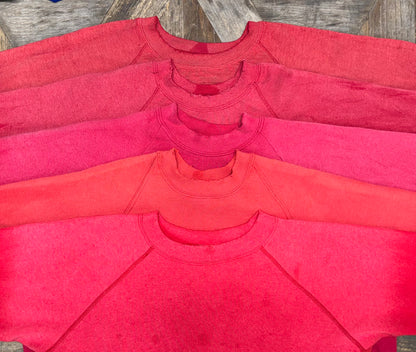 VINTAGE SWEATS RED WITH CUSTOM HAND EMBROIDERY