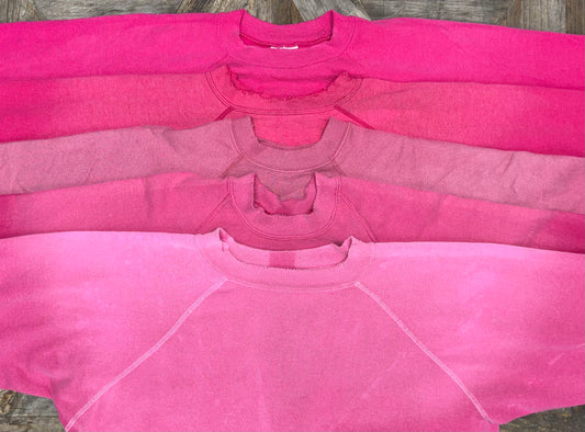 VINTAGE SWEATS PINK WITH CUSTOM HAND EMBROIDERY