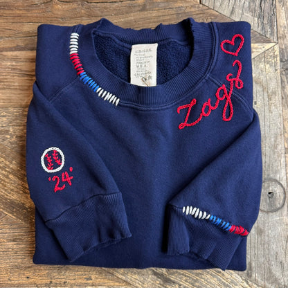 SPORTS TEAM PERSONALIZED HAND EMBROIDERY (21Colors)