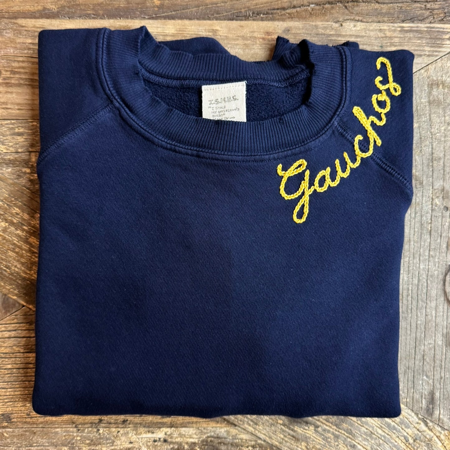 ZION NAVY WITH CUSTOM HAND EMBROIDERY