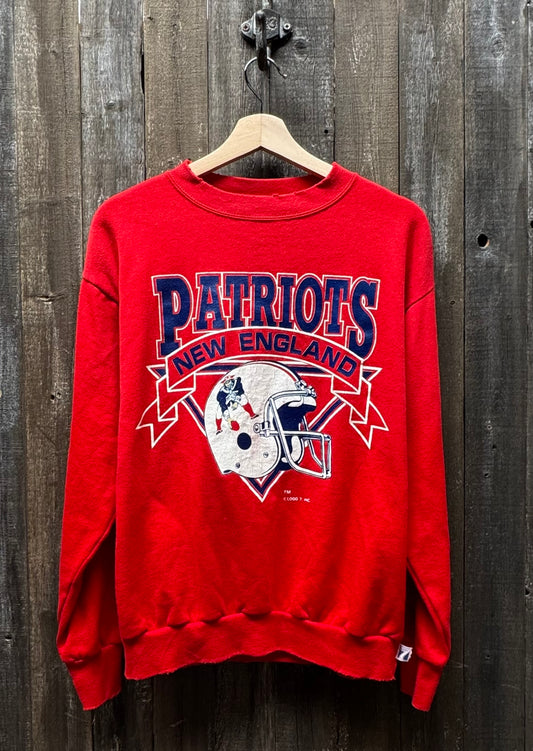 Vintage New England Patriots Sweatshirt -S/M-Customize Your Embroidery Wording