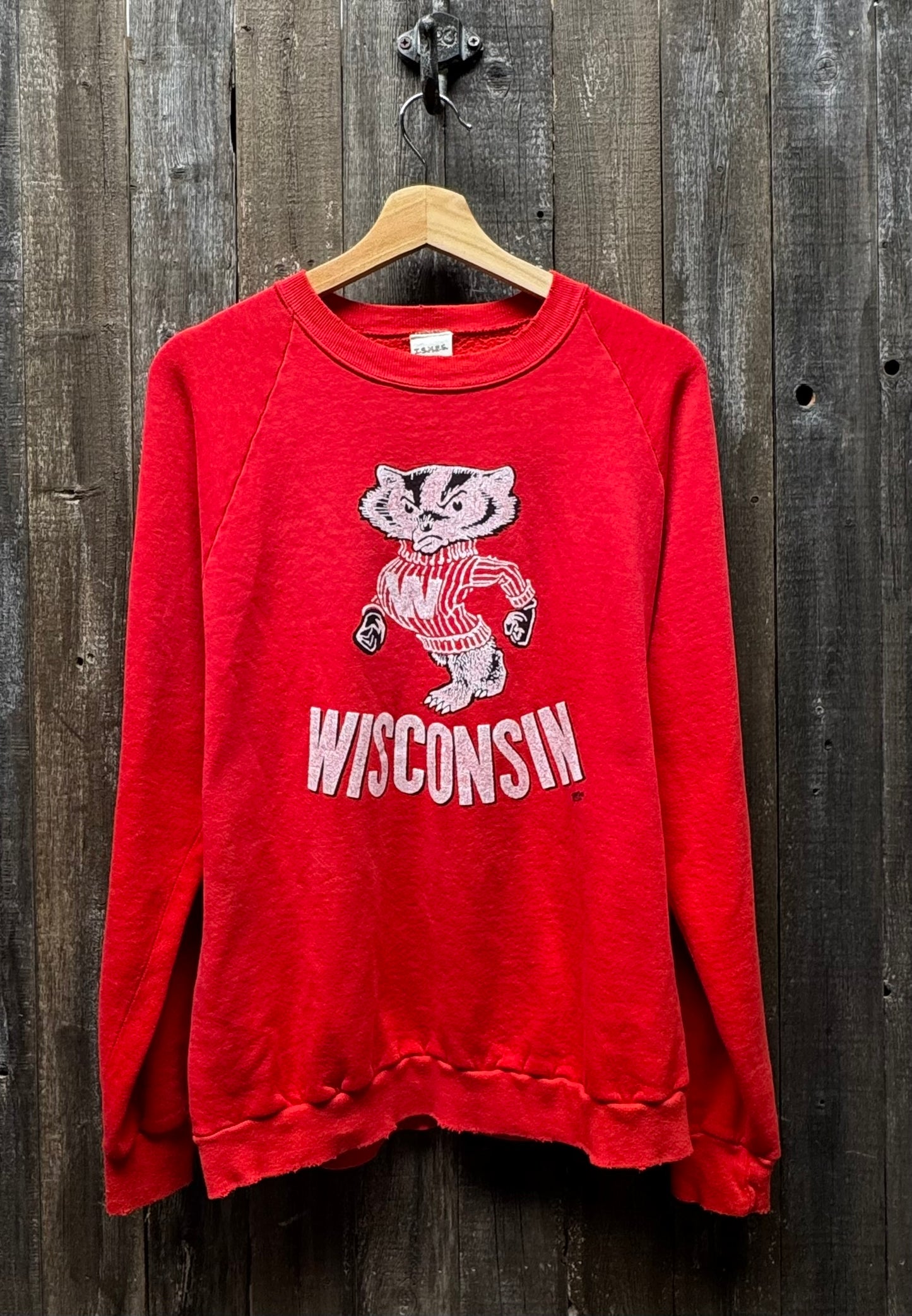 Vintage Wisconsin Badgers Sweatshirt -M-Customize Your Embroidery Wording
