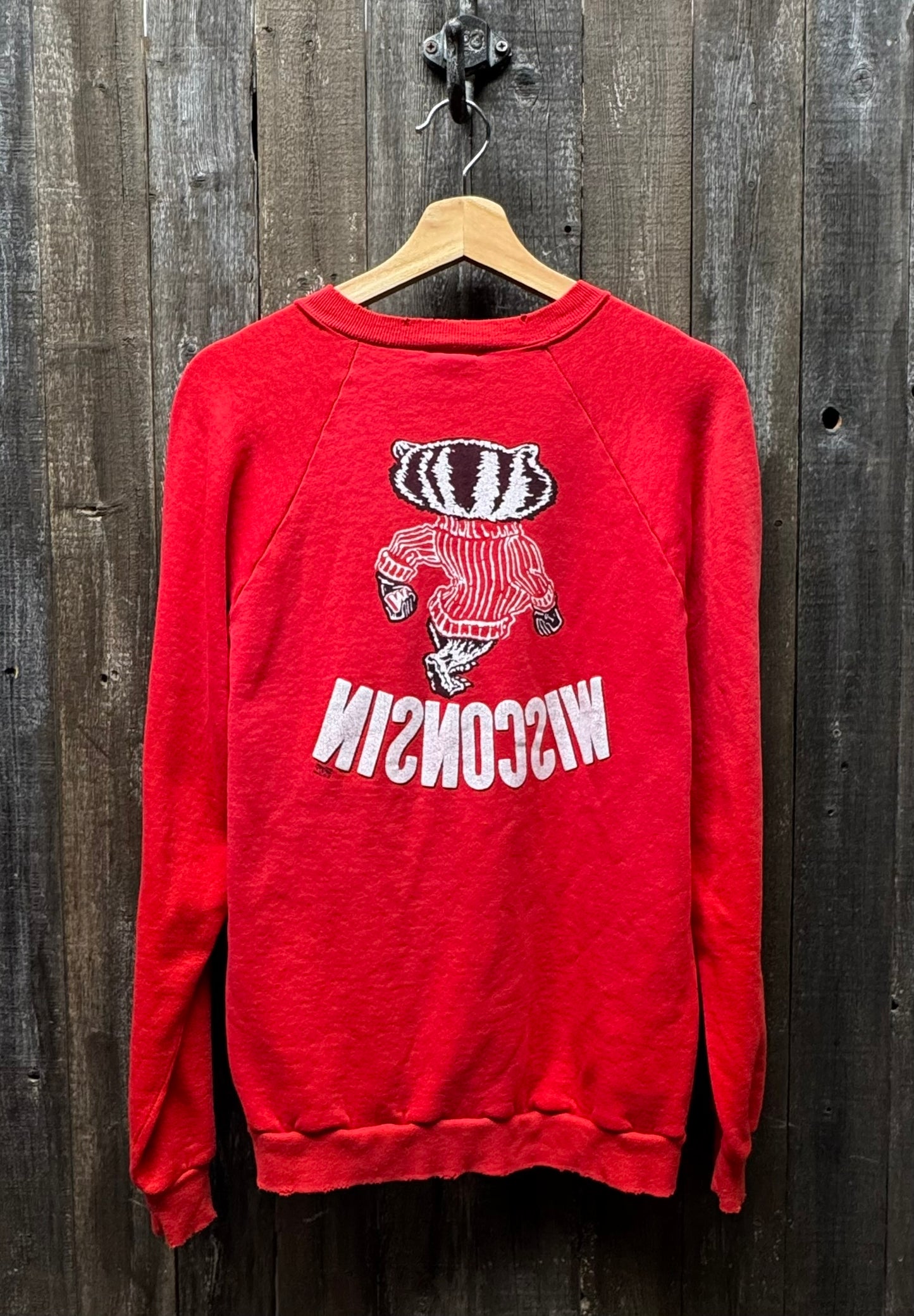 Vintage Wisconsin Badgers Sweatshirt -M-Customize Your Embroidery Wording