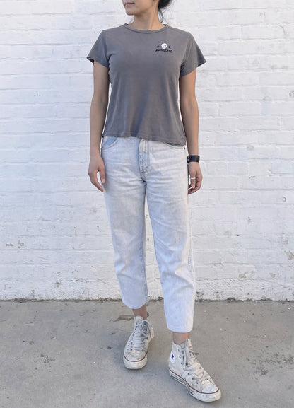 GRUNGE S/S TEE PACK WITH CUSTOM HAND EMBROIDERY(2 Colors)