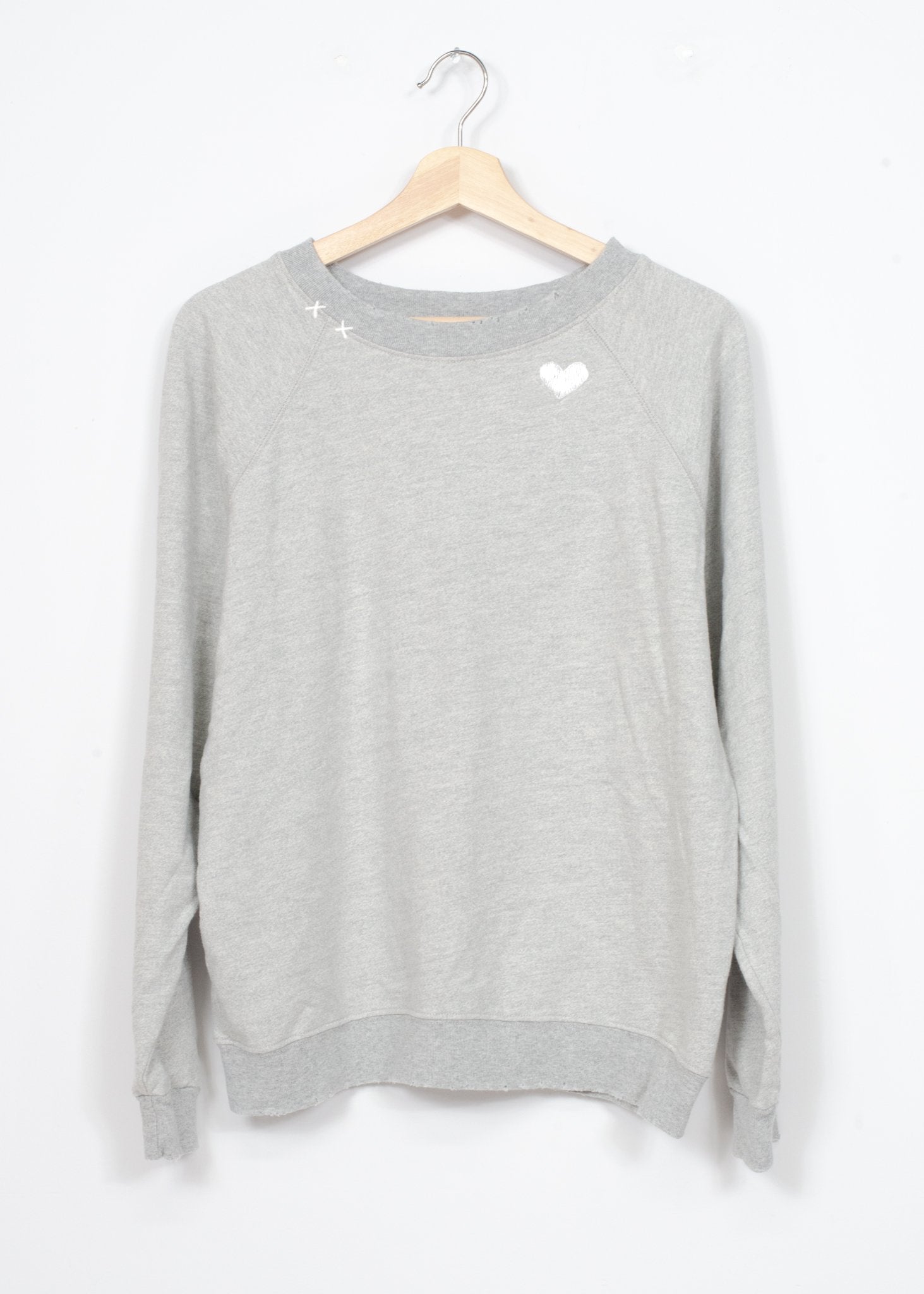 Heart Sweatshirt- Essential Grey ( 8 Colors)-XS/S – I STOLE MY