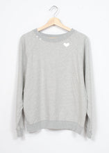 Heart Sweatshirt- Essential Grey ( 8 Colors)-XS/S