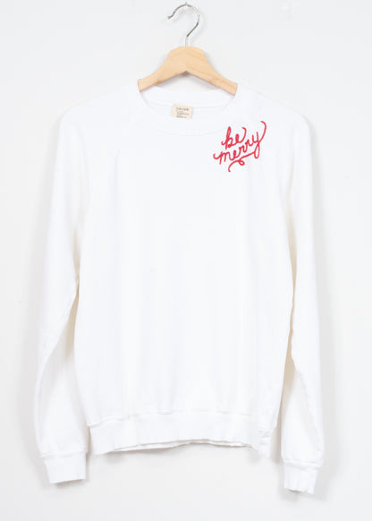 Be Merry Embroidery Sweatshirt(6Colors)