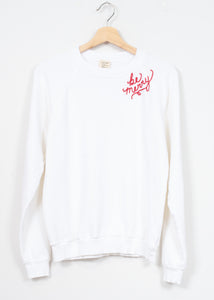Be Merry Embroidery Sweatshirt(6Colors)