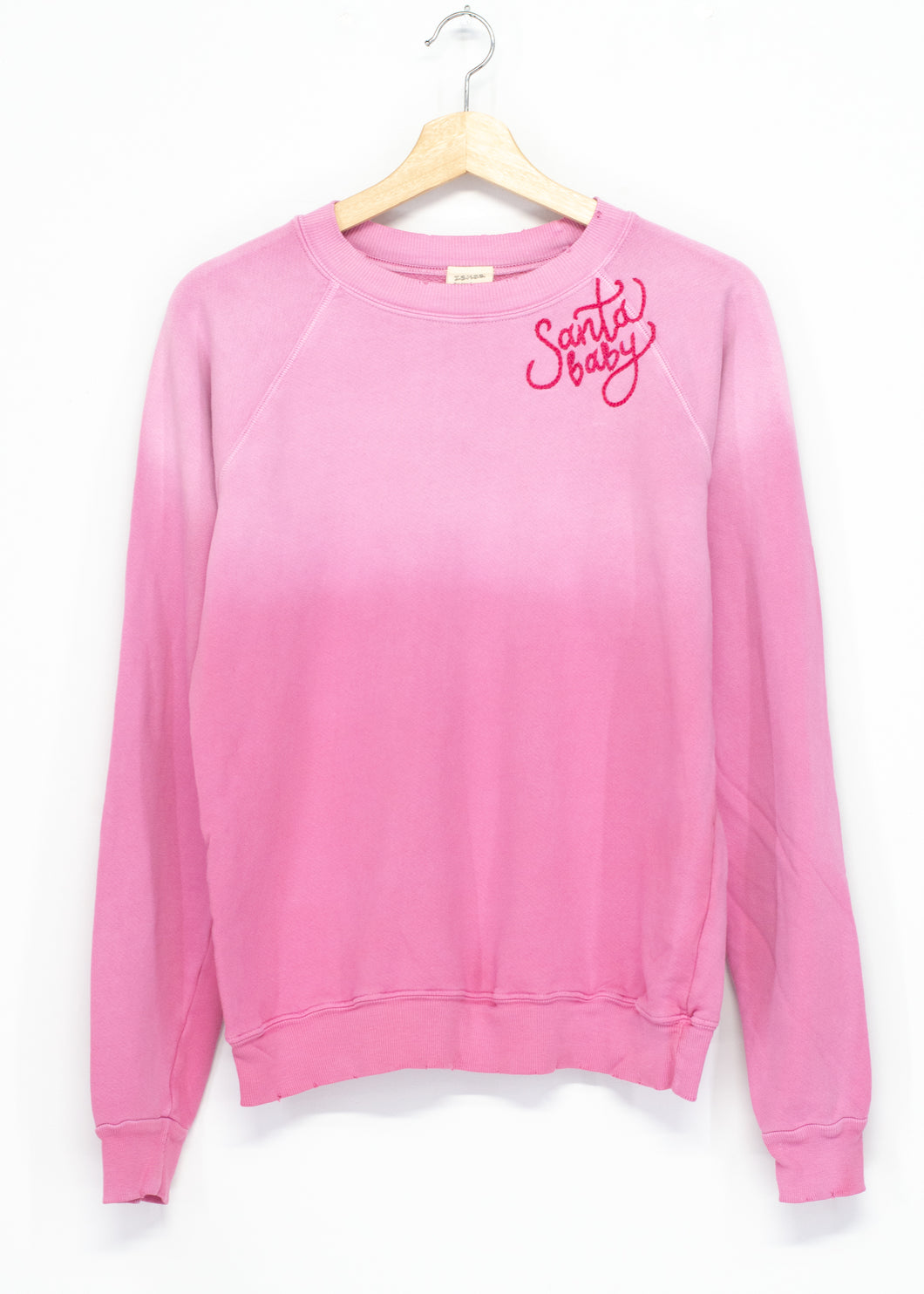 Santa Baby Sweatshirt-Frost Pink
