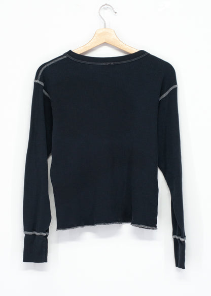Be Merry Thermal Tee L/S-Black