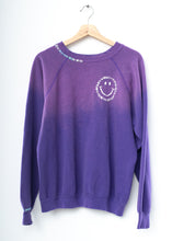 Happy Face Rainbow Sweatshirt - Purple