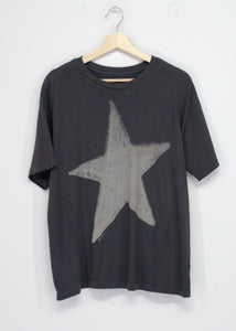 Star Boyfriend Tee- Washed Black