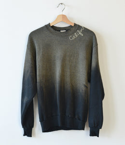 California Sweatshirt- Smokey Black