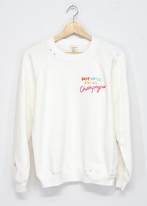 Save Water Drink Champagne Sweatshirt(7Colors)