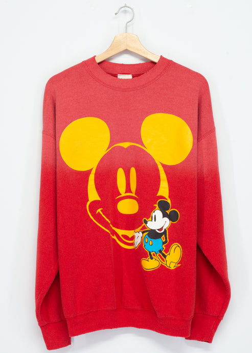 Vintage Mickey Sweatshirt-L- Customize Your Embroidery Wording