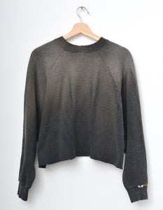 Ombre Stitched Sweatshirt-Smoky Black