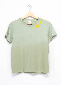 Matcha 23 S/S TEE WITH CUSTOM HAND EMBROIDERY