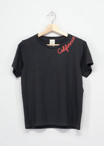 Vintage Black 23 S/S TEE WITH CUSTOM HAND EMBROIDERY