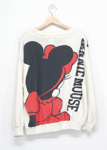 Vintage Minnie Sweatshirt-L- Customize Your Embroidery Wording