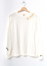 Bee Happy Sweatshirt- Off White-M/L