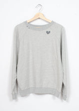 Heart Sweatshirt- Essential Grey ( 8 Colors)-XS/S