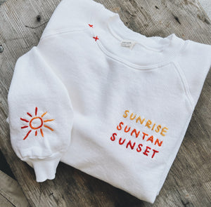 Sunrise Suntan Sunset Sweatshirt(3 Colors)