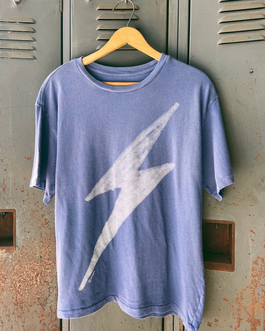 Bolt Boyfriend Tee- Blue