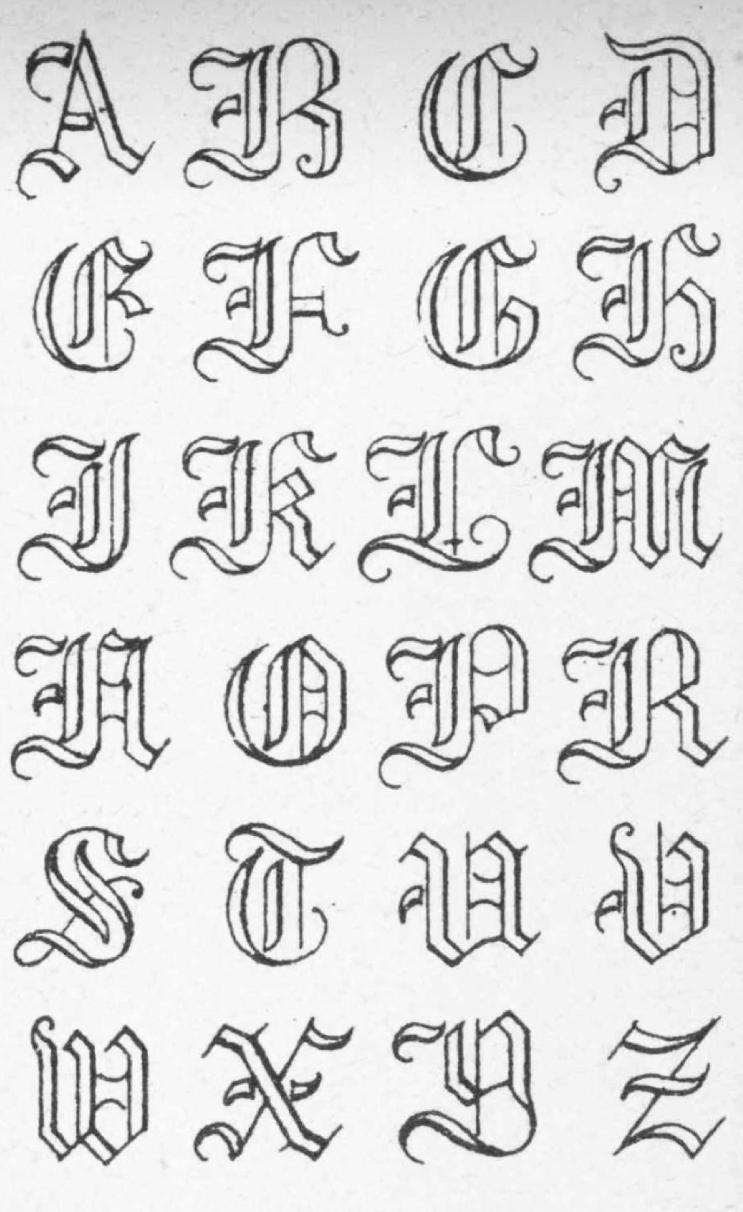 Gothic Font Monogram(Choose Your Alphabet) Sweatshirt(5Colors)