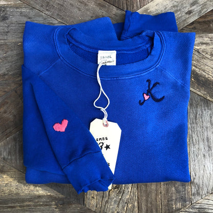 Monogram Heart (Choose Your Alphabet) Sweatshirt(11Colors)