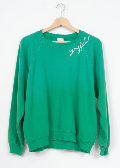 Joyful Embroidery Sweatshirt (4 Colors)