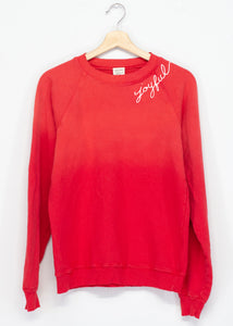 Joyful Embroidery Sweatshirt (4 Colors)
